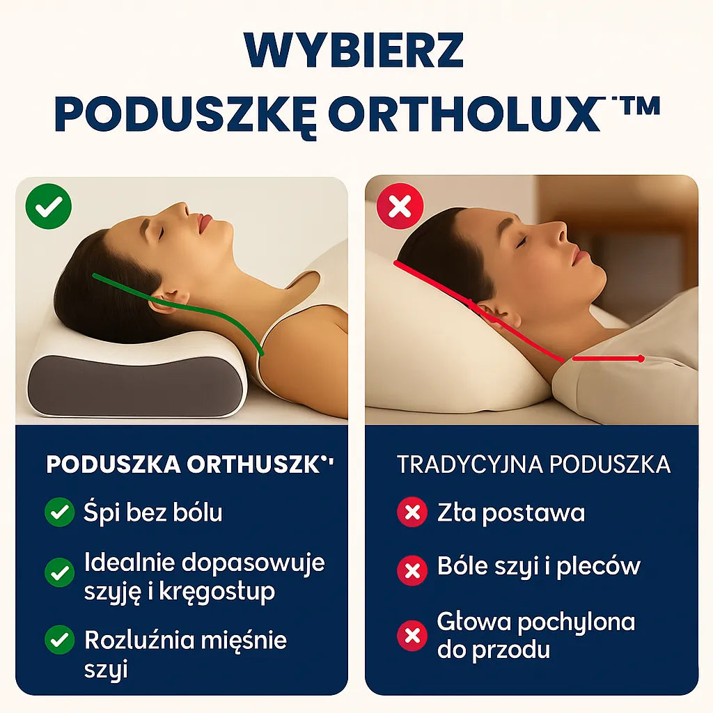 Poduszka ortopedyczna CerviLux™ – Ulga i komfort już od pierwszej nocy