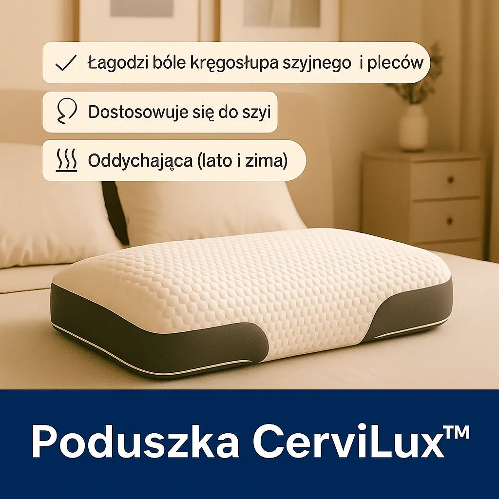 Poduszka ortopedyczna CerviLux™ – Ulga i komfort już od pierwszej nocy
